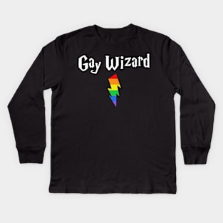 Gay wizard Kids Long Sleeve T-Shirt